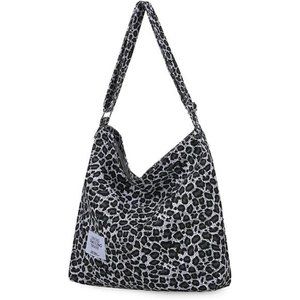 Women's Retro Large Size Canvas Shoulder Bag Hobo Crossbody Handbag Casual Tote